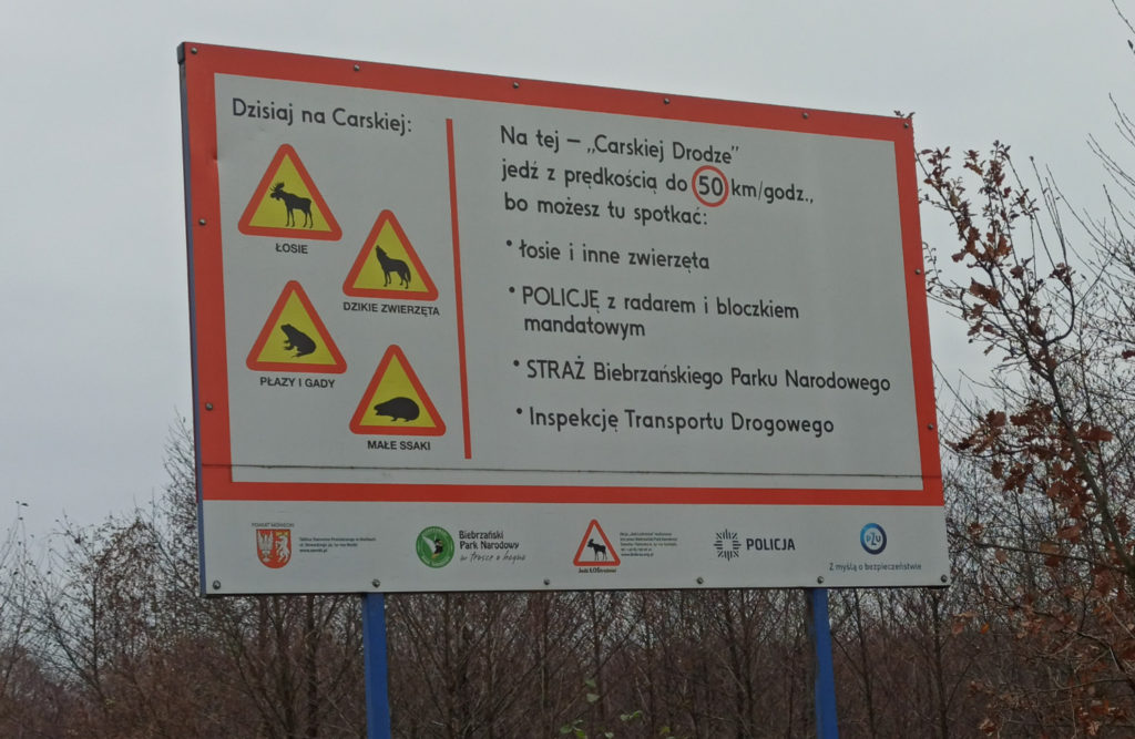 Tablica Biebrzański Park Narodowy